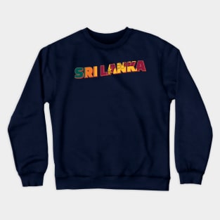 Sri Lanka Vintage style retro souvenir Crewneck Sweatshirt